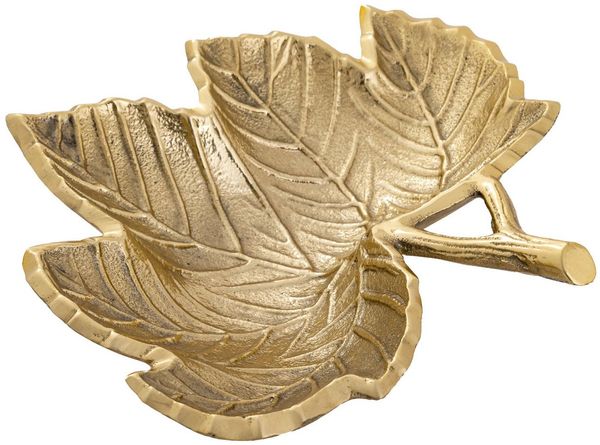 Amagohome Snackschale Dekoschale Schale Aluminium Blattschale, Aluminium