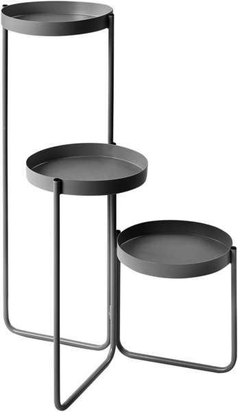 Pflanzenständer FRAGARIA Metall 42 cm Schwarz