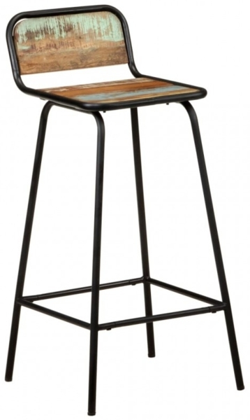 vidaXL Barstühle 2 Stk. Altholz Massiv 321954 Bild 7