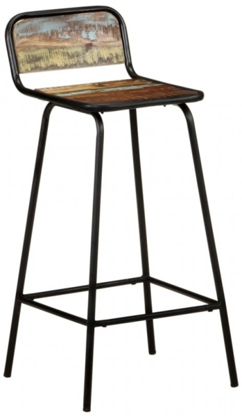 vidaXL Barstühle 2 Stk. Altholz Massiv 321954 Bild 5