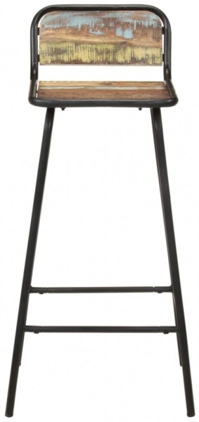 vidaXL Barstühle 2 Stk. Altholz Massiv 321954 Bild 3