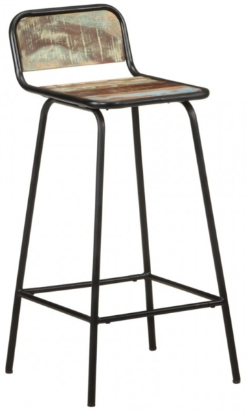 vidaXL Barstühle 2 Stk. Altholz Massiv 321954 Bild 6