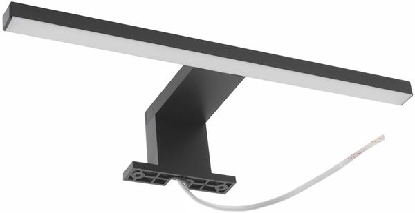 BADEDU LED Aufsatzleuchte 30 cm, Schwarz