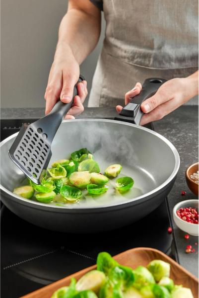 Berndes b. perfect Schmorpfanne, Pfanne, Induktionsgeeignet, Aluminium geschmiedet, Schwarz, Ø 24 cm, 0002573224 Bild 5