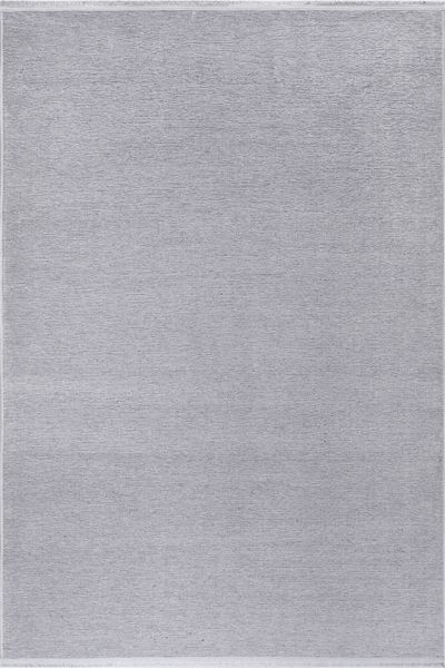 Moderner Waschbarer Teppich 200 x 290 cm Acryl Grau 88780643 [en. casa]