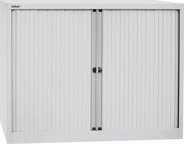 Bisley 'EuroTambour' Rollladenschrank, 120,0 cm, Lichtgrau, 2 Einlegeböden