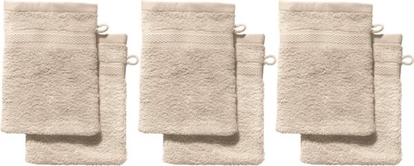 REDBEST Waschhandschuh Waschhandschuh "Chicago" 6er-Pack, Frottier (6-St), Walk-Frottier Uni Bild 3