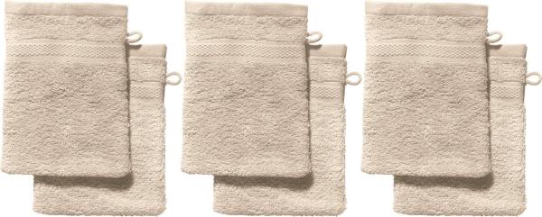 REDBEST Waschhandschuh Waschhandschuh "Chicago" 6er-Pack, Frottier (6-St), Walk-Frottier Uni