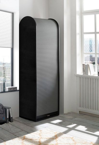 Aktenschrank ROLLO Regal graphit Schwarzstahl Dekor 69 cm