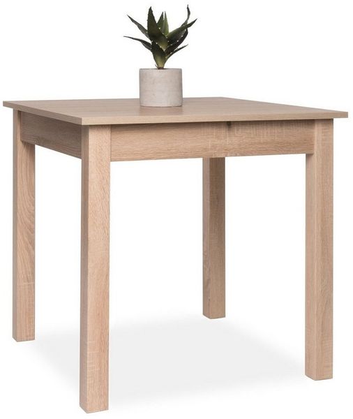 Newroom Esstisch Sonoma Eiche 80 cm, ausziehbar inkl. 40cm Tischplatte Sonoma Eiche Küchentisch Speiset...