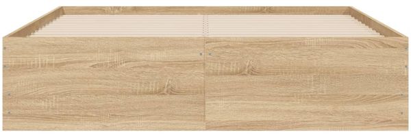vidaXL Bettgestell mit Schubladen Sonoma-Eiche 135x190cm Holzwerkstoff 3207310 Bild 6