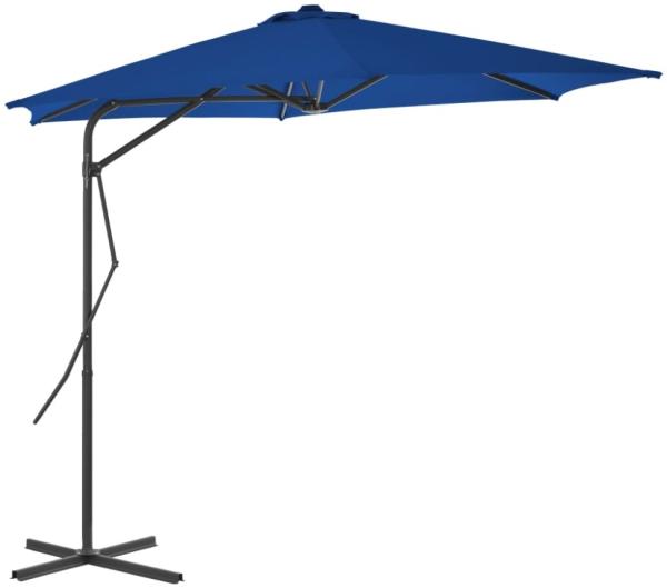 vidaXL Sonnenschirm mit Stahl-Mast 300x230 cm Blau 312521