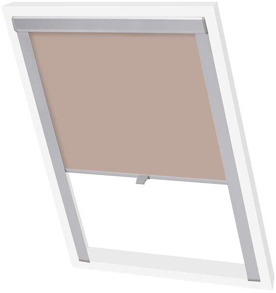 vidaXL Verdunkelungsrollo Beige 104 131249