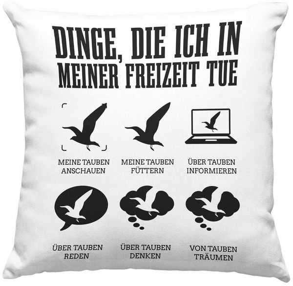 Trendation Dekokissen Trendation - Taubenzüchter Taube Geschenk Taubenzucht Geschenkidee Tau