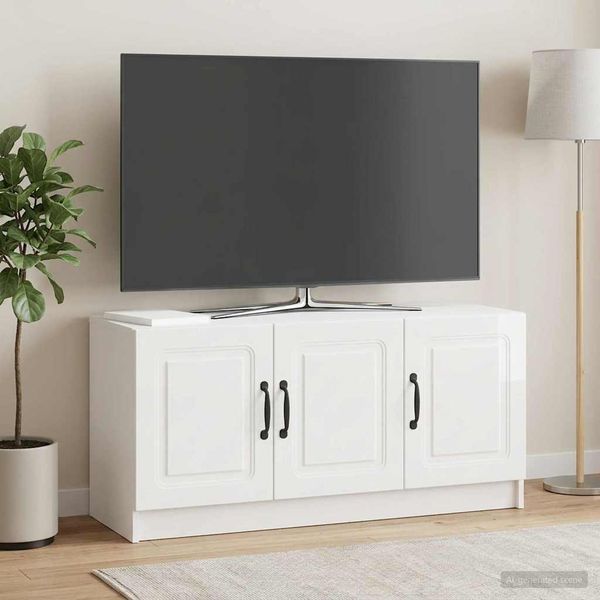 vidaXL TV-Schränk Hochglanz Weiß 99 x 34,5 x 47 cm Holzwerkstoff 895869