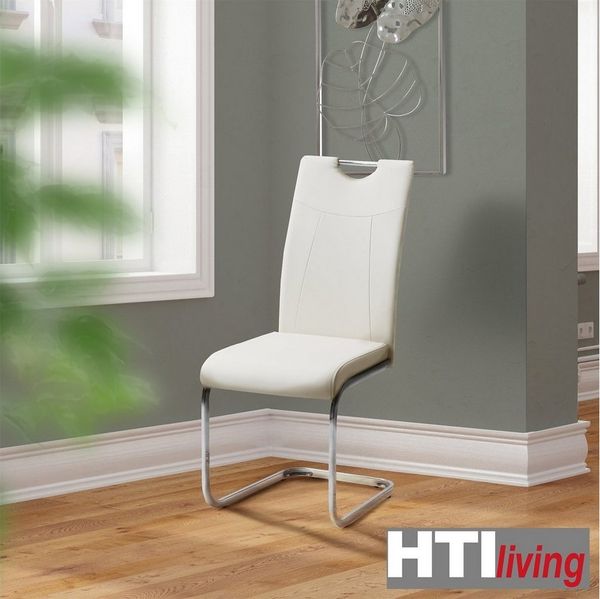 HTI-Line Freischwinger Schwingstuhl KellyC PU 2er (Set, 2 St), Freischwinger Esszimmerstuhl Kunstleder