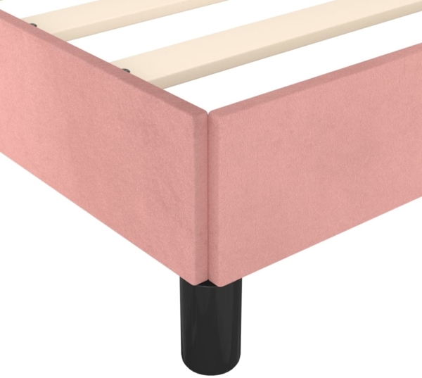 Bettgestell mit Kopfteil Samt Rosa 80x200 cm Bild 8