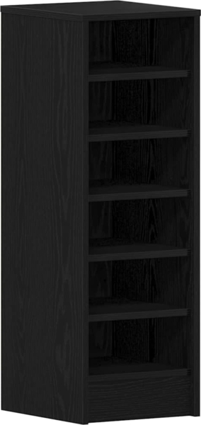vidaXL Schuhschrank Schwarz Eichen-Optik 32 x 35 x 90 cm Holzwerkstoff 862688