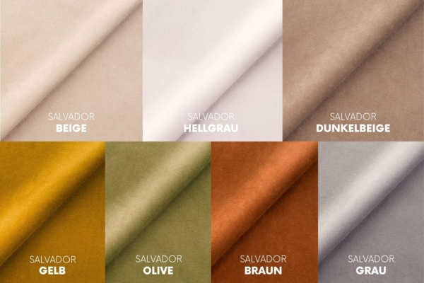 Kaiser Möbel Loungeset Sofagarnitur 2+1+1 Couchgarnitur serie Grand Stoff Haga und Salvador Bild 3