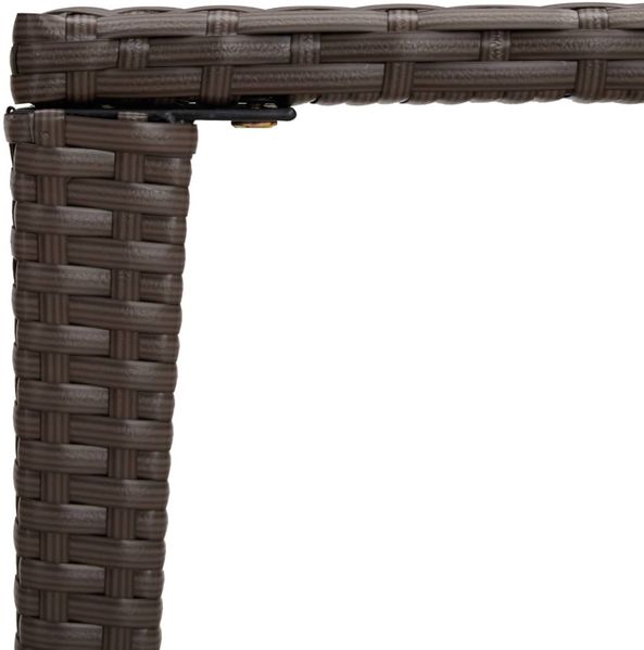 vidaXL Satztische 3 Stk. Braun Poly Rattan 319385 Bild 7