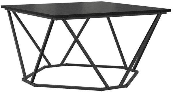 vidaXL Couchtisch Schwarz Eichen-Optik 80 x 80 x 45 cm 868273