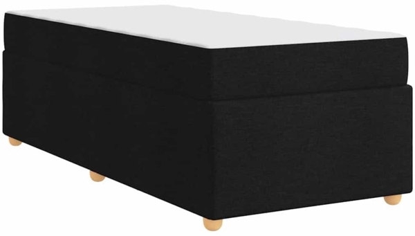 vidaXL Bettrahmen mit Matratze Schwarz 90 x 200 cm Stoff 3399330 Bild 7