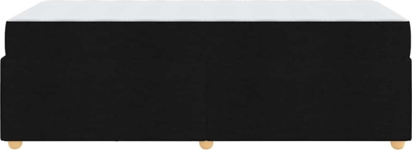 vidaXL Bettrahmen mit Matratze Schwarz 90 x 200 cm Stoff 3399330 Bild 6