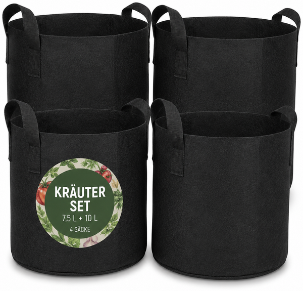 Pflanzsäcke Set Schwarz