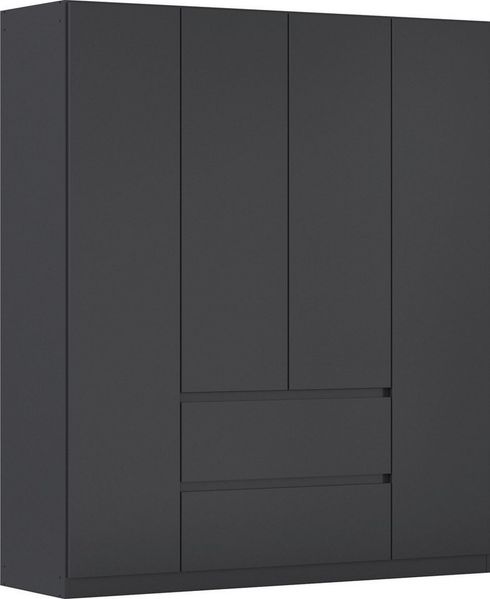 rauch Drehtürenschrank Kleiderschrank Schrank Garderobe Garderobenschrank MAINZ grifflose Front, Außentüren mit Push-to-Open Funktion MADE IN GERMANY