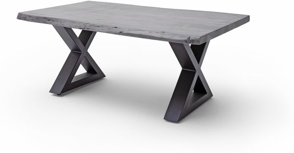 Couchtisch >CARTAGENA< in Akazie grau, massiv lackiert - 110x45x70cm (BxHxT)