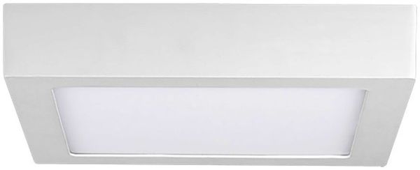 LED Deckenlampe, quadratisch, cremefarben, L 22,5cm