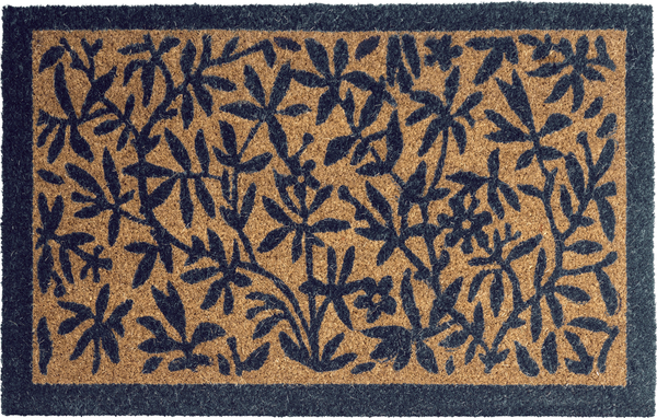 Fußmatte NUNIVAK Naturfarben 50 x 80 cm Blatt Kokosfasern