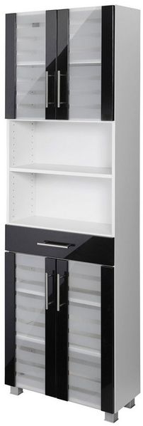 welltime Seitenschrank Jaca Breite 60 cm, mit MDF Hochglanz-Fronten