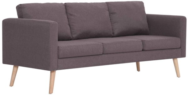 vidaXL 3-Sitzer-Sofa Stoff Taupe [281366]