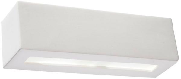 Wandleuchte, UP & Down Keramik, weiß, L 32 cm