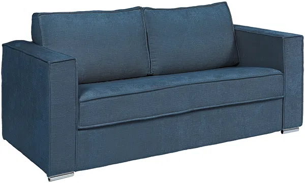 Vente-unique - LORETO Sofa Stoff Blau - B 223 cm95 cm x H 90 cm x L 215 cm Bild 2