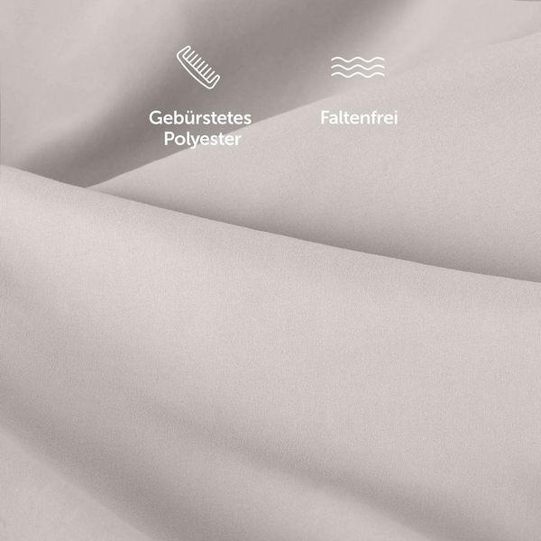 Blumtal Kissenbezüge aus gebürstetem Mikrofaser-Gewebe - Oeko-TEX zert. Kissenbezüge, (2 Stück), mit Reißverschluss oder Verschlusslasche Bild 3