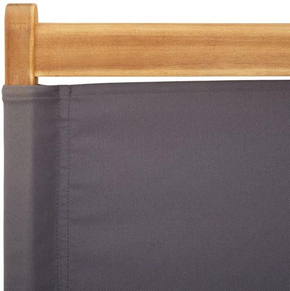 vidaXL Gartenstühle 8 Stk. Klappbar Anthrazit Stoff und Massivholz 3214642 Bild 9