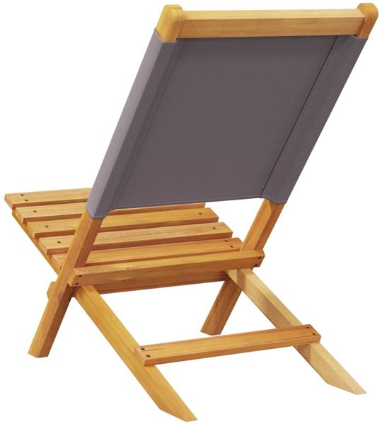 vidaXL Gartenstühle 8 Stk. Klappbar Anthrazit Stoff und Massivholz 3214642 Bild 6