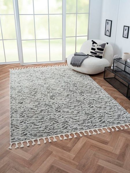 Myflair Möbel & Accessoires Hochflor-Teppich Moroccan Rockface, LAGERRÄUMUNG!, rechteckig, Höhe: 24 mm, modern, marokkanisches Design, meliert, flauschig weich, mit Fransen