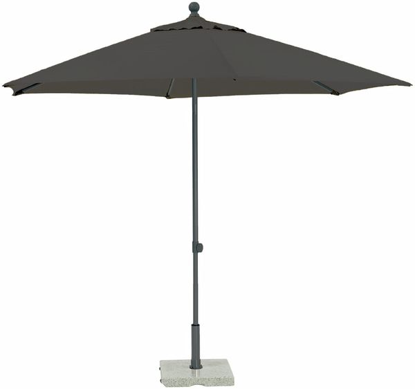 Kettler 'EASY PUSH' Schirm, Aluminium, anthrazit / anthrazit, Ø 300 cm