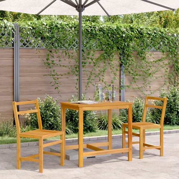 vidaXL 3-tlg. Balkonmöbel-Set Massivholz Akazie 365854
