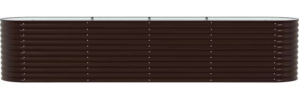 vidaXL Hochbeet Braun 400 x 80 x 81 cm Stahl 42008132 Bild 6
