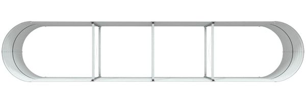 vidaXL Hochbeet Braun 400 x 80 x 81 cm Stahl 42008132 Bild 8