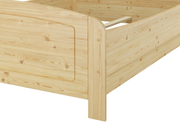 Extra hohes Massivholzbett 200x200 Doppelbett Zubehör wählbar V-60.44-20Rollrost und Matratze inkl. Bild 10