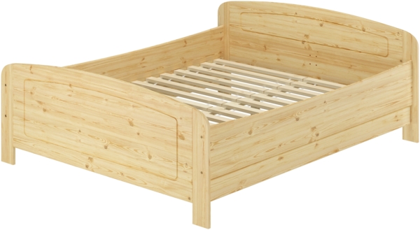 Extra hohes Massivholzbett 200x200 Doppelbett Zubehör wählbar V-60.44-20Rollrost und Matratze inkl. Bild 3