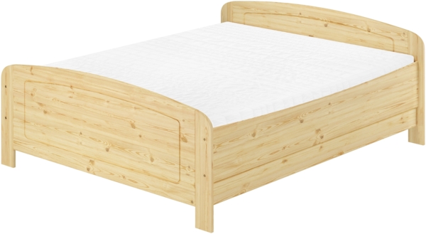 Extra hohes Massivholzbett 200x200 Doppelbett Zubehör wählbar V-60.44-20Rollrost und Matratze inkl. Bild 2