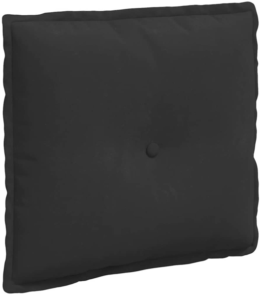 vidaXL Rückenkissen Schwarz 50 x 45 cm Mikrofaserstoff 42014647