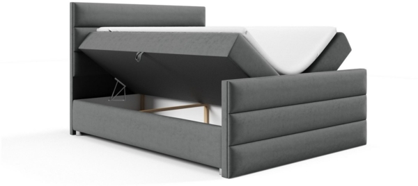 Best for Home Boxspringbett mit Bettkasten Trinity K1 Lux, inkl. 7 cm Topper (140x200 160x200 180x200 200x200 cm), Verschiedene Liefermöglichkeiten, TOP Preis-Leistungs-Verhältnis Bild 2