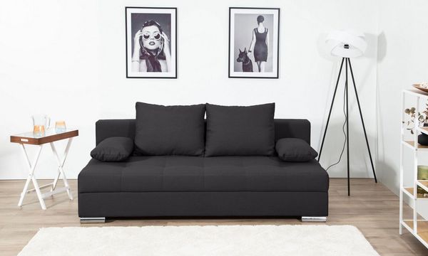 COLLECTION AB Schlafsofa Tania, B: 194 cm, Liegel. 140x194 cm, komfortabler Sitzkomfort: Federkern-Polsterung, inklusive Rückenkissen